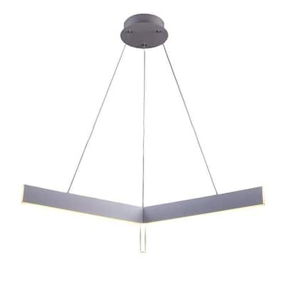 LED Pendant Lighting with Metal and Acrylic Frame