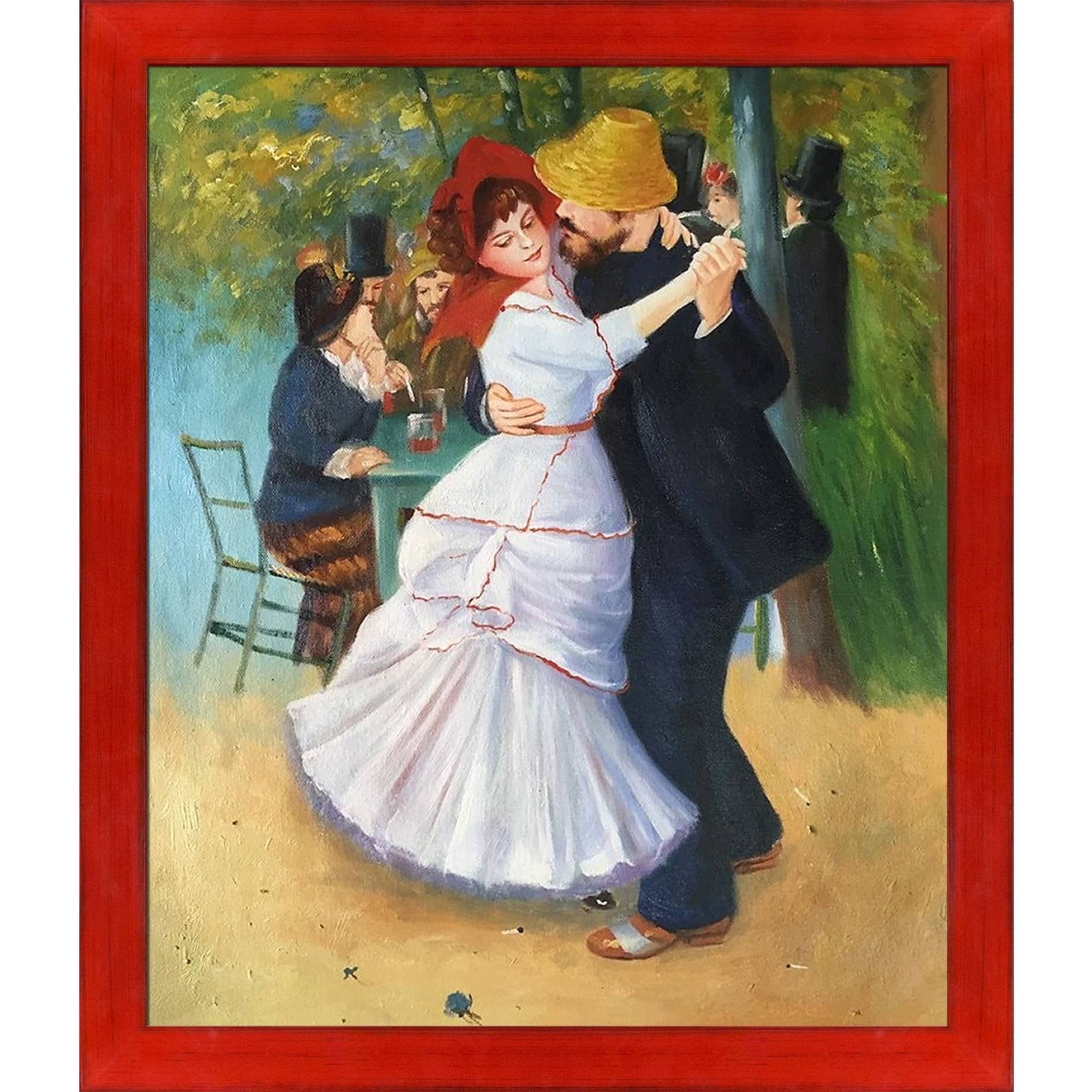 La Pastiche Pierre-Auguste Renoir 'Dance at Bougival' Hand Painted Oil ...