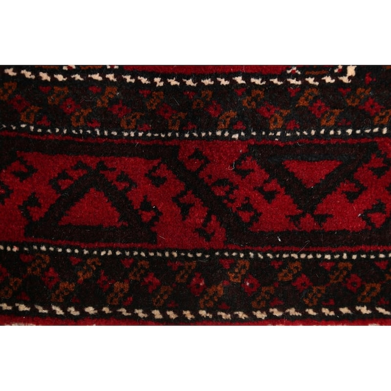 Balouch Geometric Handmade Wool Persian Area Rug - 6'5" x 4'2"