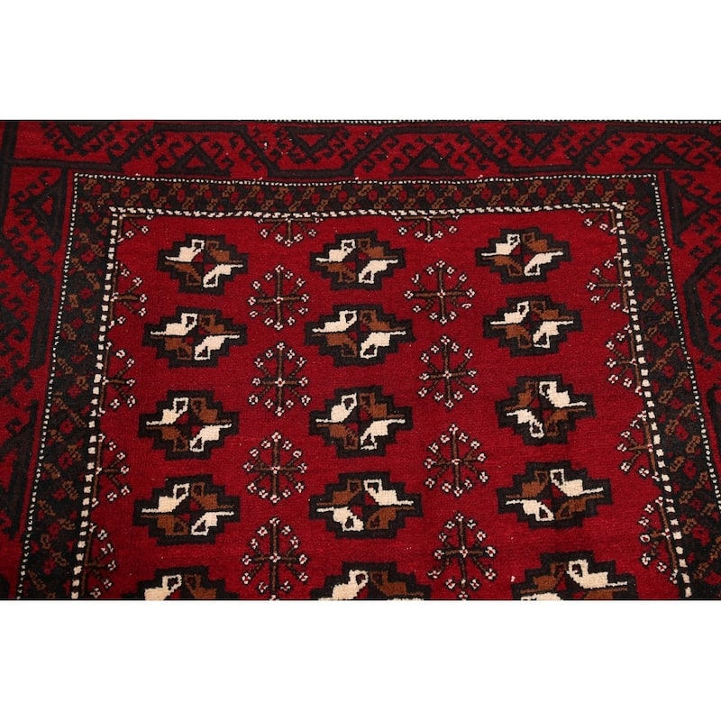 Balouch Geometric Handmade Wool Persian Area Rug - 6'5" x 4'2"