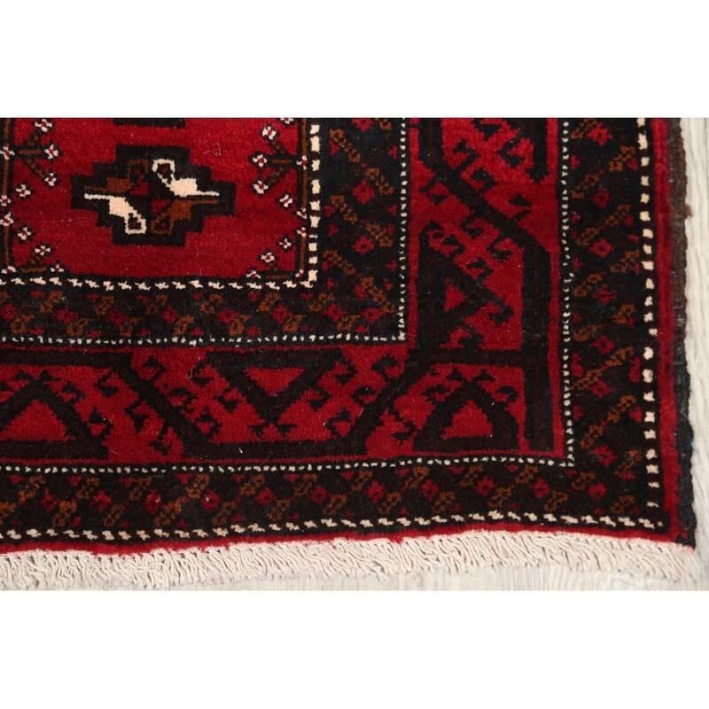 Balouch Geometric Handmade Wool Persian Area Rug - 6'5" x 4'2"
