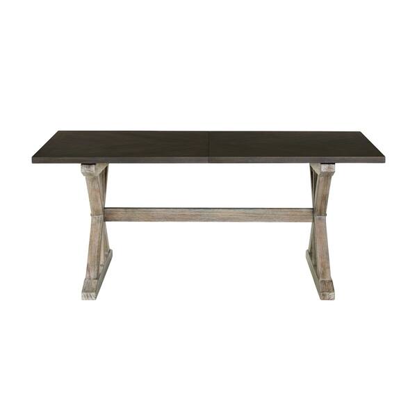 Standard Furniture Jefferson Trestle Dining Table with 16" Leaf