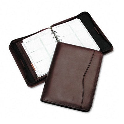 Day timer Organizer Starter Set Verona Burgundy Leather Binder