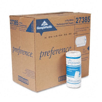 Georgia pacific Preference Perforated 2 ply White Paper Towel Roll (30 Rolls/carton)