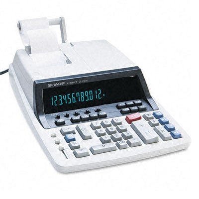 Sharp Qs2760h 2 color Commercial Ribbon Printing Calculator