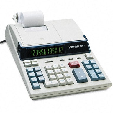 Victor 1297 2 color Printing Calculator