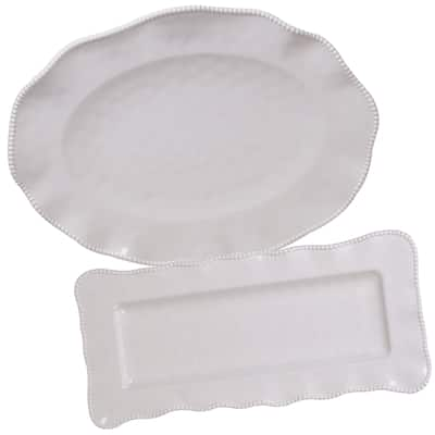 Certified International Perlette 2-piece Platter Serveware Set