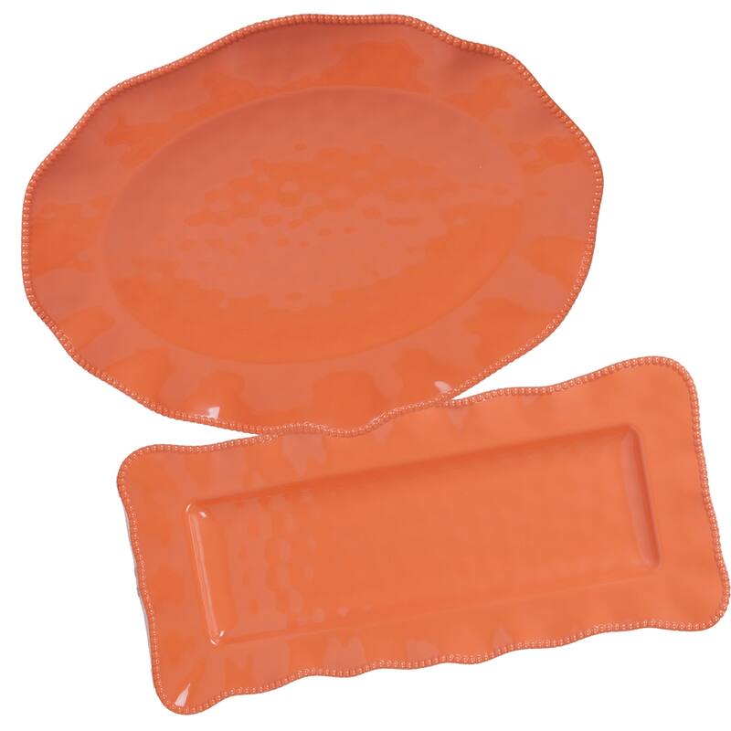 Certified International Perlette 2-piece Platter Serveware Set