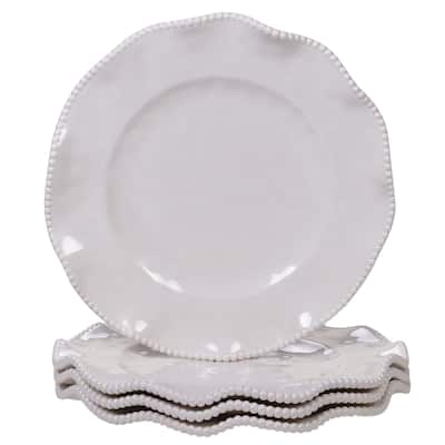Certified International Perlette 11-inch Dinner Plates, Set of 4