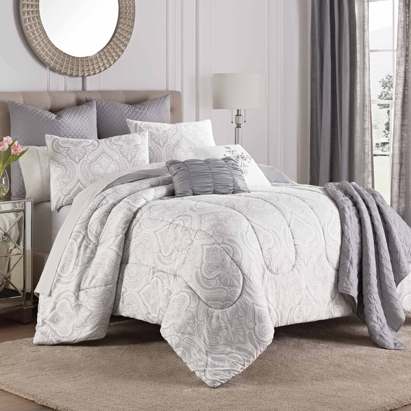 Martex Aria Gray 8-Piece Comforter Set