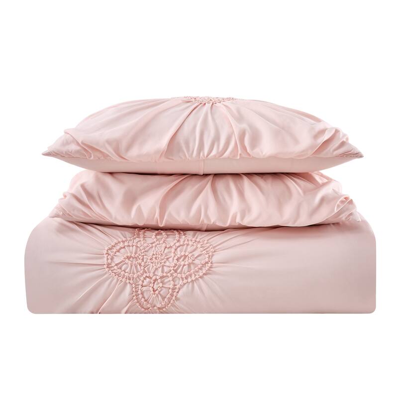 Porch & Den Airey Rouched 3-piece Comforter Set