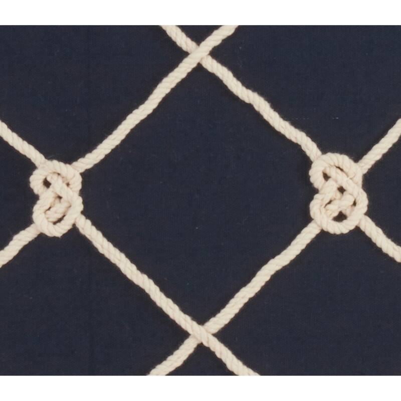 Knotted Rope Down Filled 20 Inch Decorative Throw Pillow