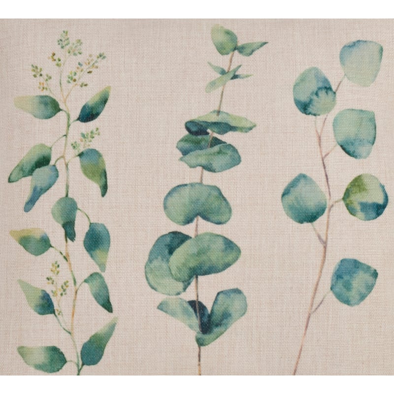 Eucalyptus Print Throw Pillow