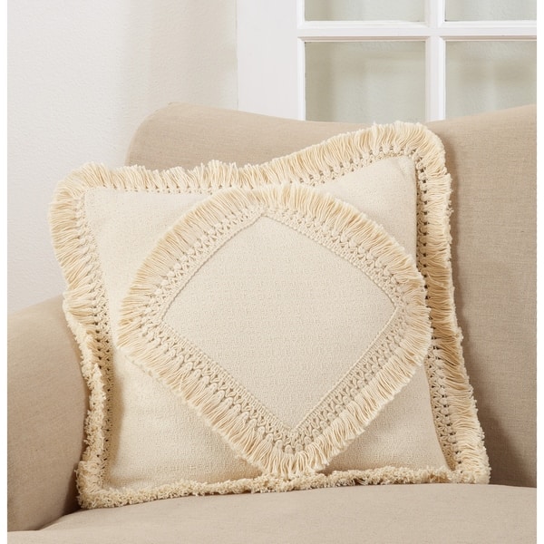 2-Pack Fringed Excessively Down Alternative Pillow Design 2-Pack Fringed Excessively Down Alternative Pillow Design