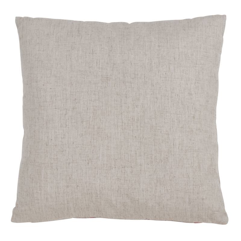 Flamingo and Leaves 18 Inch Throw Pillow
