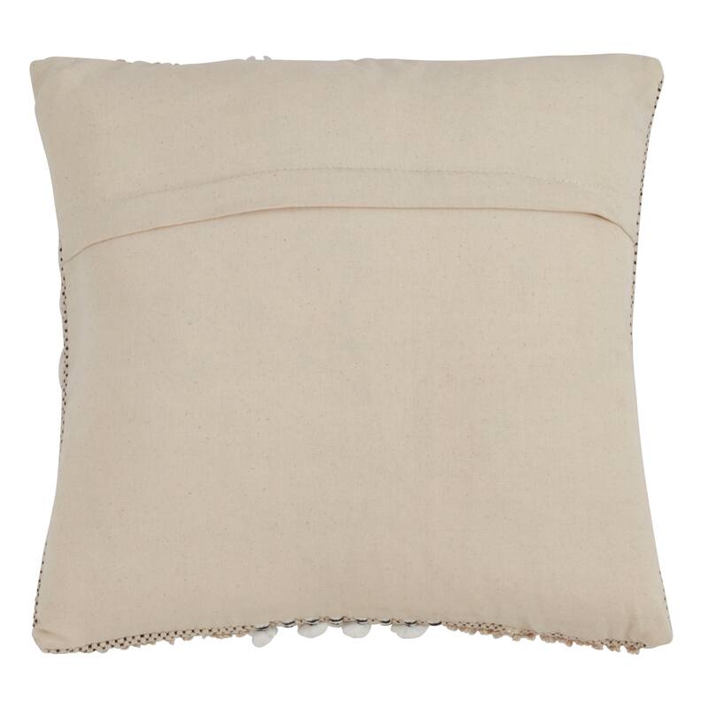 Cross Moroccan Design Down Filled 18 Inch Decorative Throw Pillow