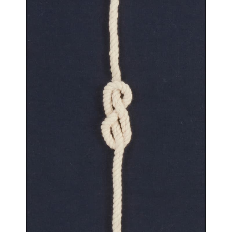 Double Knot Rope Down Filled 20 Inch Decorative Throw Pillow