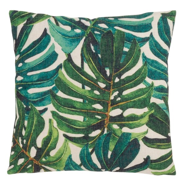 banana leaf print pillow