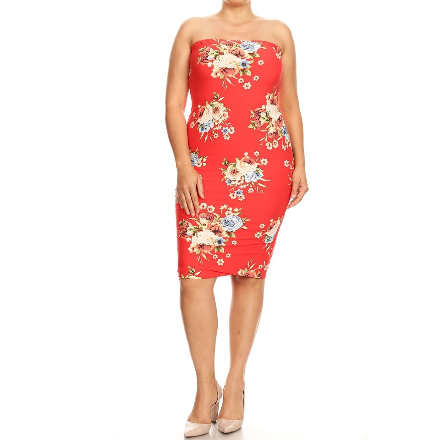 plus size tube dress