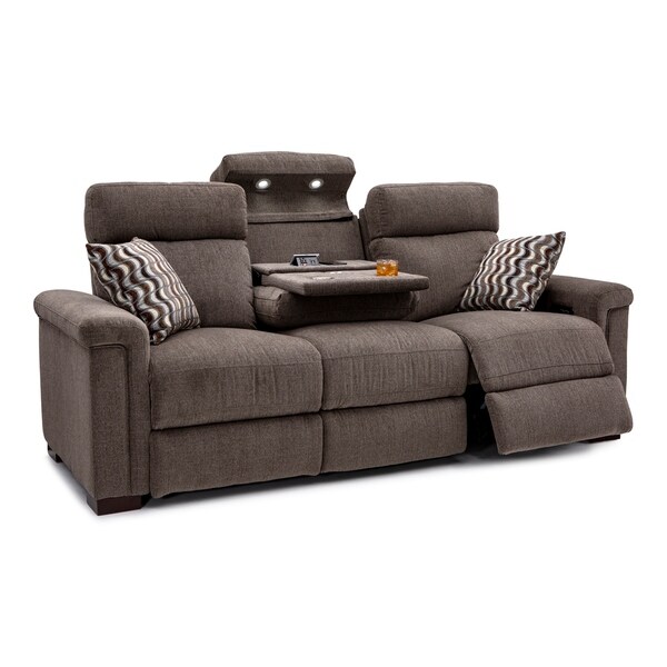 Seatcraft Hawke Home Theater Seating Performance Fabric Seatcraft Hawke Home Theater Seating Performance Fabric Recline Sofa With Adjule Ed Headrests Table