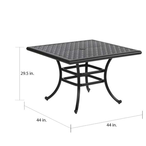 South Ponto 5-piece Aluminum Square Dining Set by Havenside Home