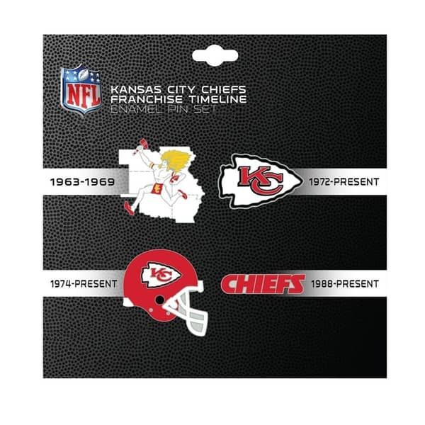 Shop Nfl Kansas City Chiefs Sports Team Logo 4 Pin Set Franchise