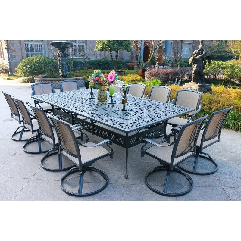 outdoor dining set for 12