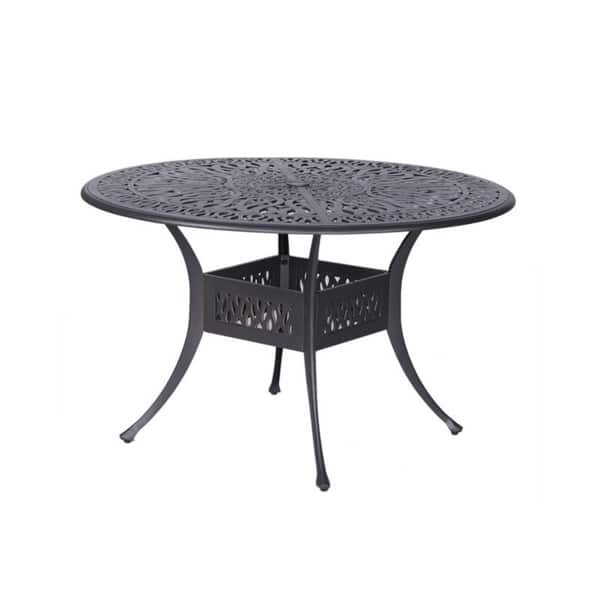 Manasquan 5-piece Gunmetal Aluminum Round Dining Set with Swivel Chairs by Havenside Home