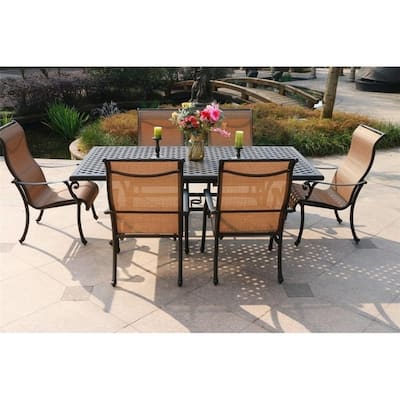 South Ponto 7-piece Aluminum Dining Set by Havenside Home