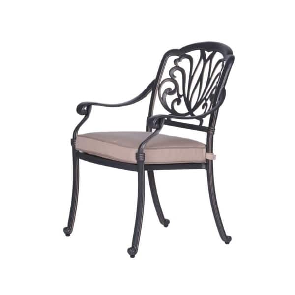 Manasquan 7-piece Gunmetal Aluminum Oval Dining Set by Havenside Home
