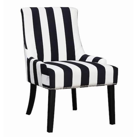 Black Striped Living Room Chairs Online At Our Best Calabria Transitional Striped Accent Chair