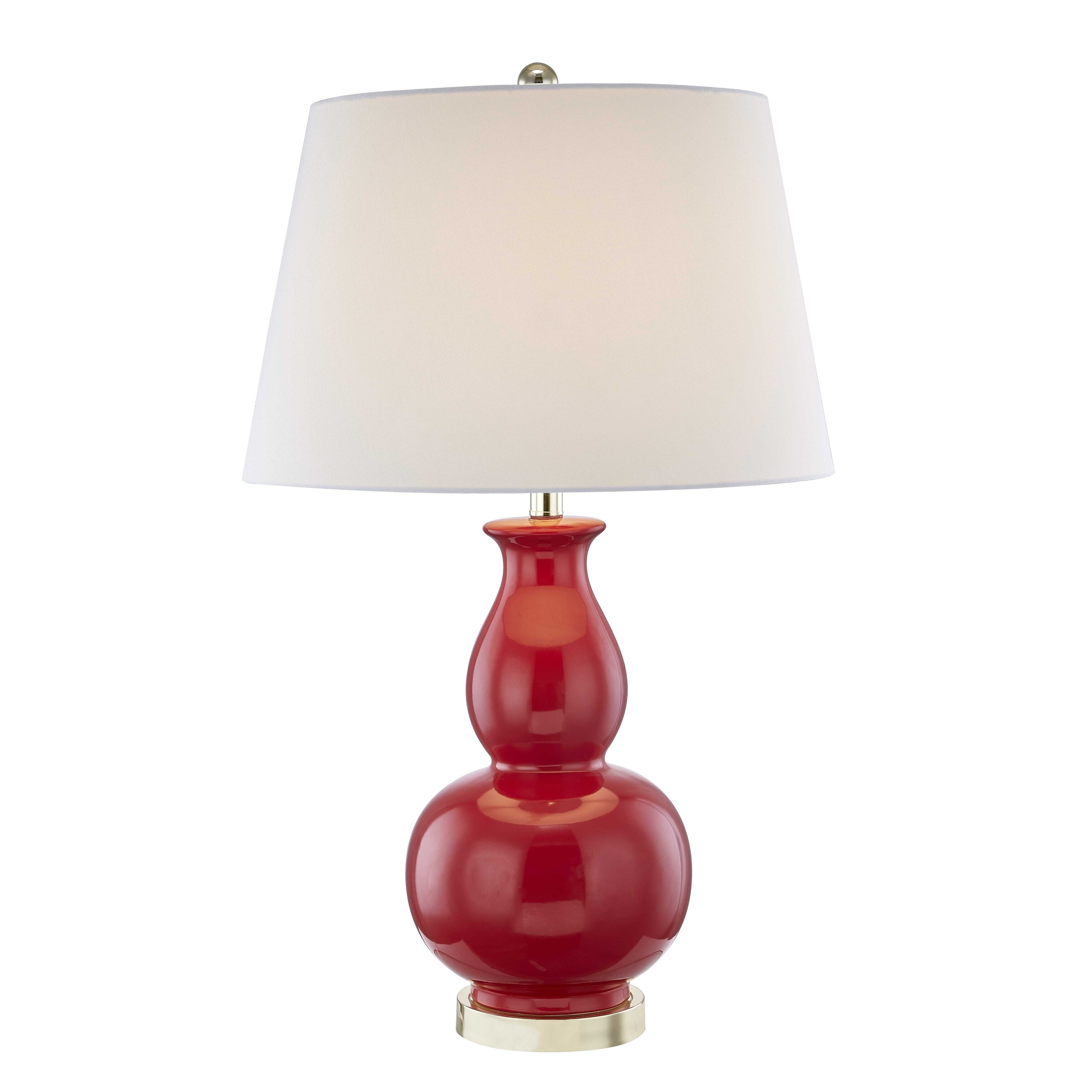 red table lamp base