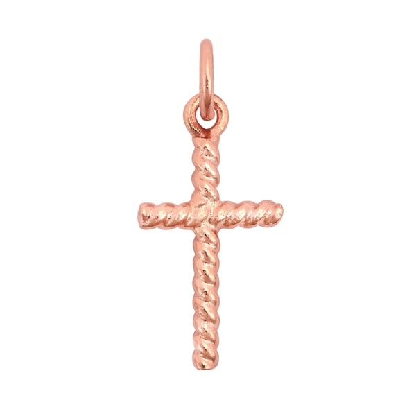 Handmade Stylized Heritage Cross Twisted Sterling Silver Pendant (Thailand). Opens flyout.