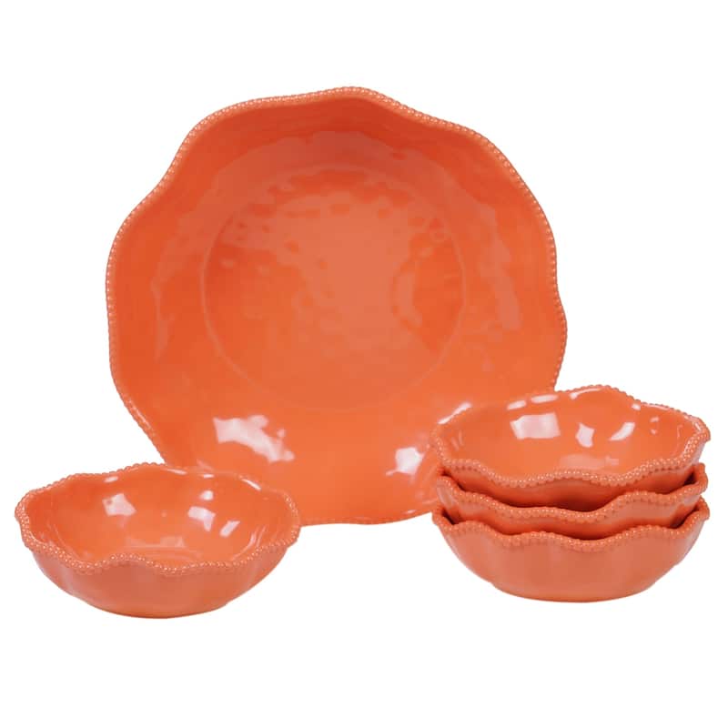 Certified International Perlette 5-piece Melamine Salad/Serving Set