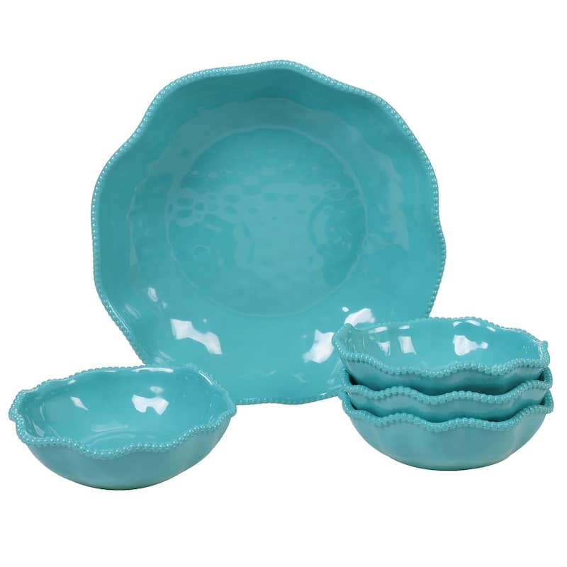 Certified International Perlette 5-piece Melamine Salad/Serving Set