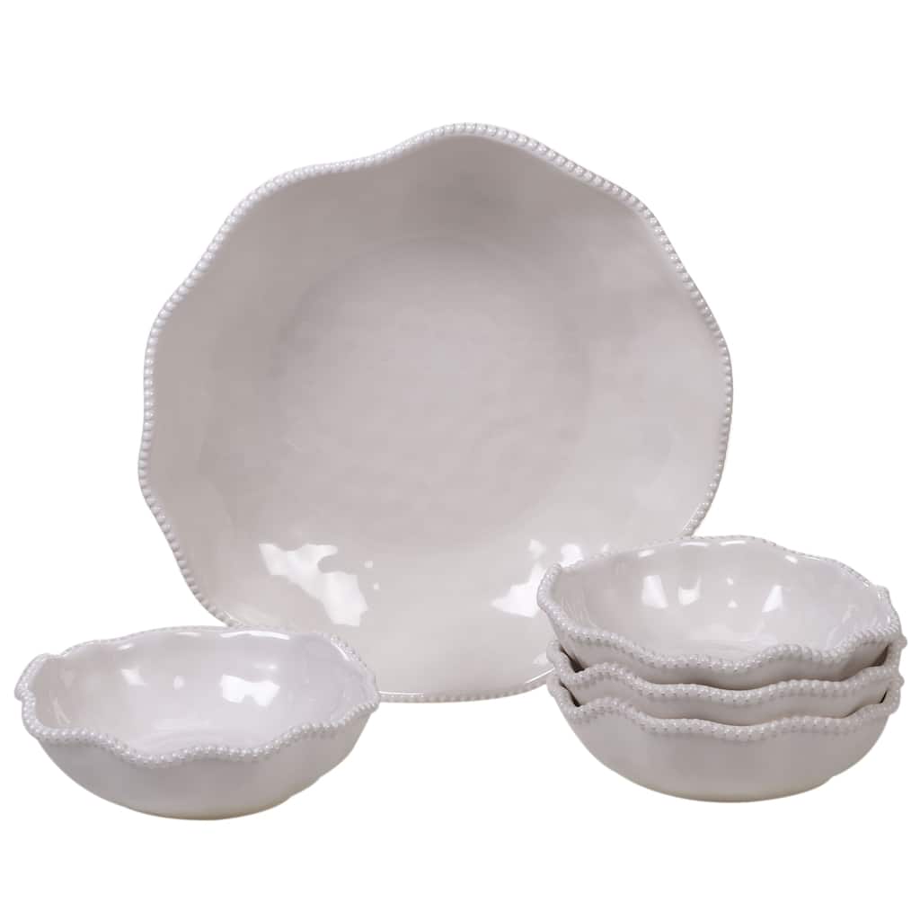 Certified International Perlette 5-piece Melamine Salad/Serving Set