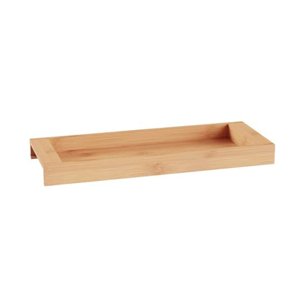 Shop Bamboo Bathroom Vanity Tray Natural Wood Eco Friendly Holder For Towels Toiletries Cosmetics By Lavish Home Brown Overstock 26959032