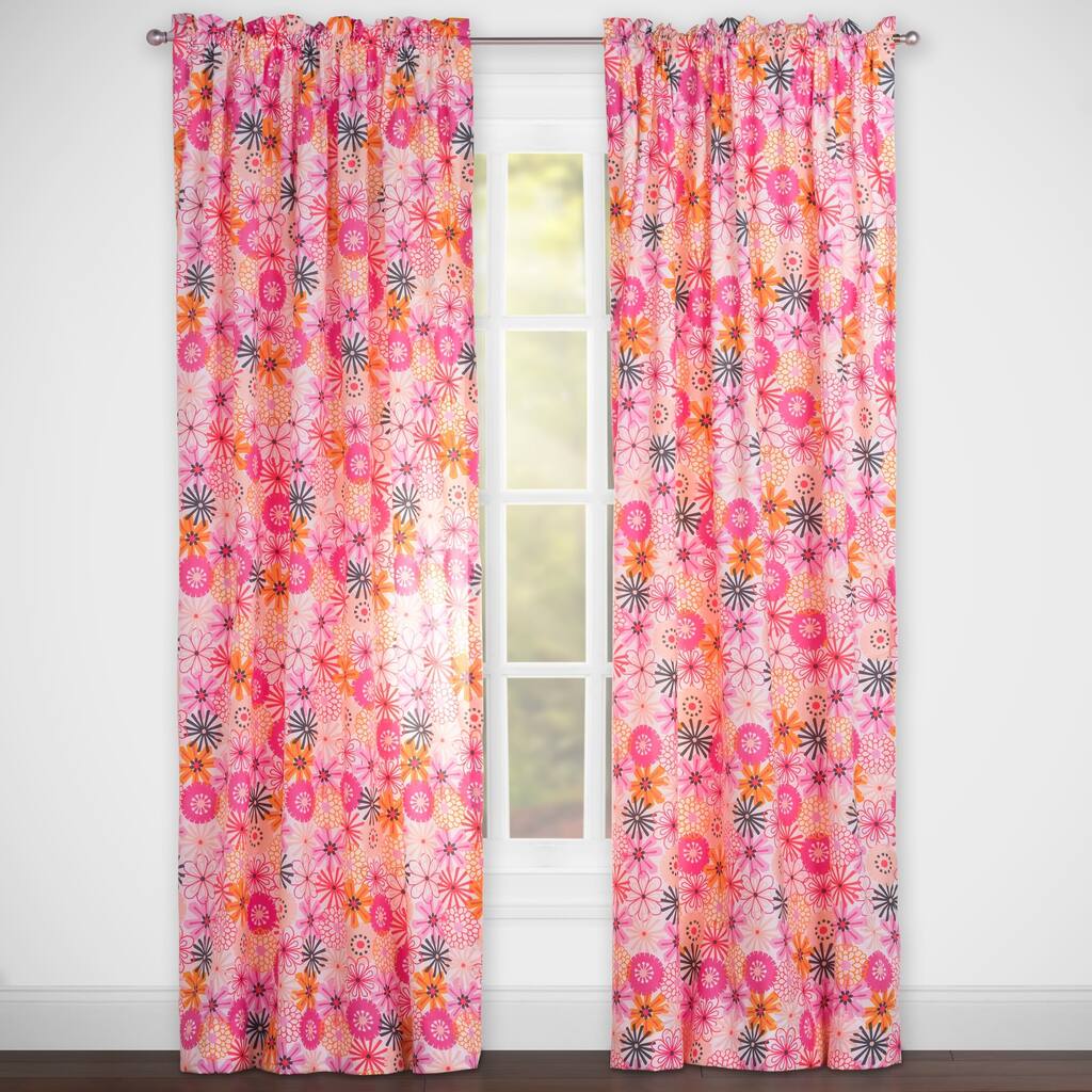 Highlights The Bloom Room Rod Pocket Curtain Panel - 50" x 84"