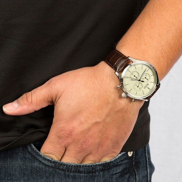 hugo boss companion men's two colour chronograph watch
