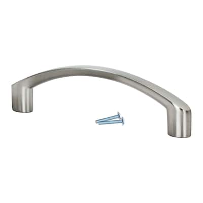 3-3/4" Center to Center, 4-9/32" Long Cabinet Handle, Brushed Nickel