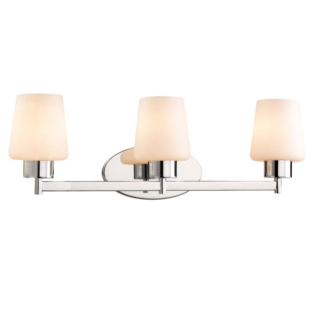 Fifth and Main Buxton 3-light Polished Nickel Vanity Light