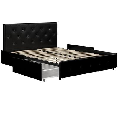 Buy Queen Size Storage Bed Faux Leather Online At Overstock Our