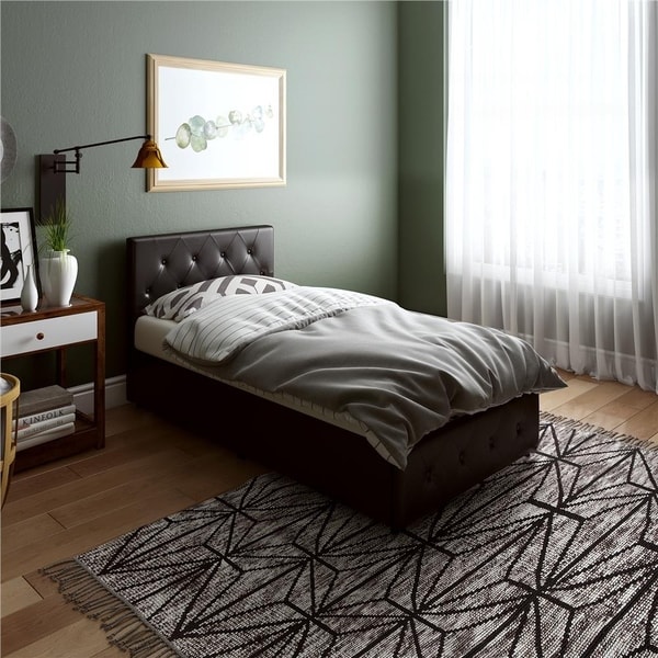 Avenue Greene Darci Faux Leather Upholstered Bed. Opens flyout.