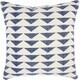 Mina Victory Life Styles Navy Triangles Throw Pillow - Thumbnail 1