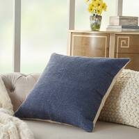 Mina Victory Life Styles Solid Navy Throw Pillow