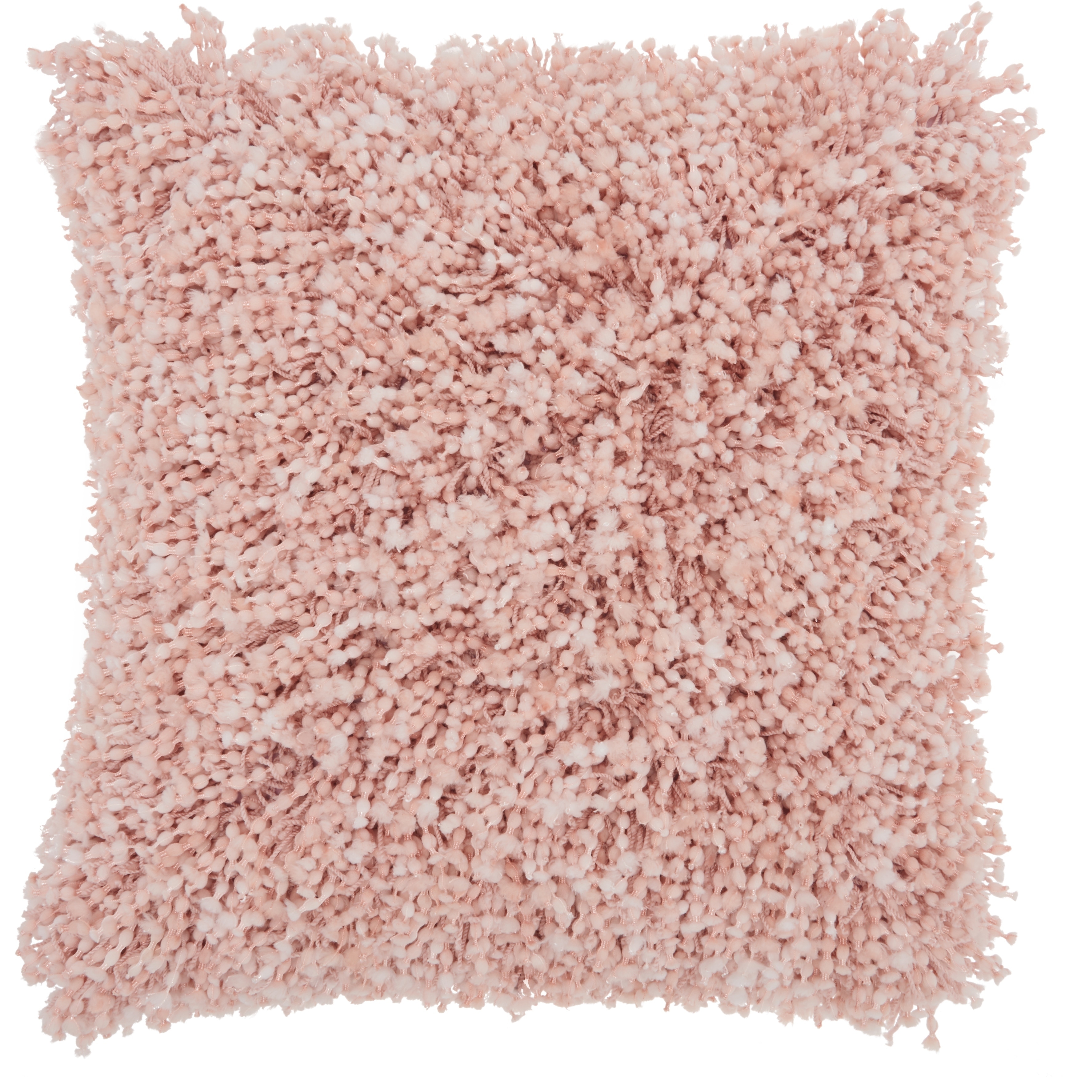 Pink cheap shag pillow