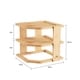 preview thumbnail 8 of 10, Tiered Bamboo Corner Shelf for Kitchen or Countertop Organization, Natural Wood by Lavish Home