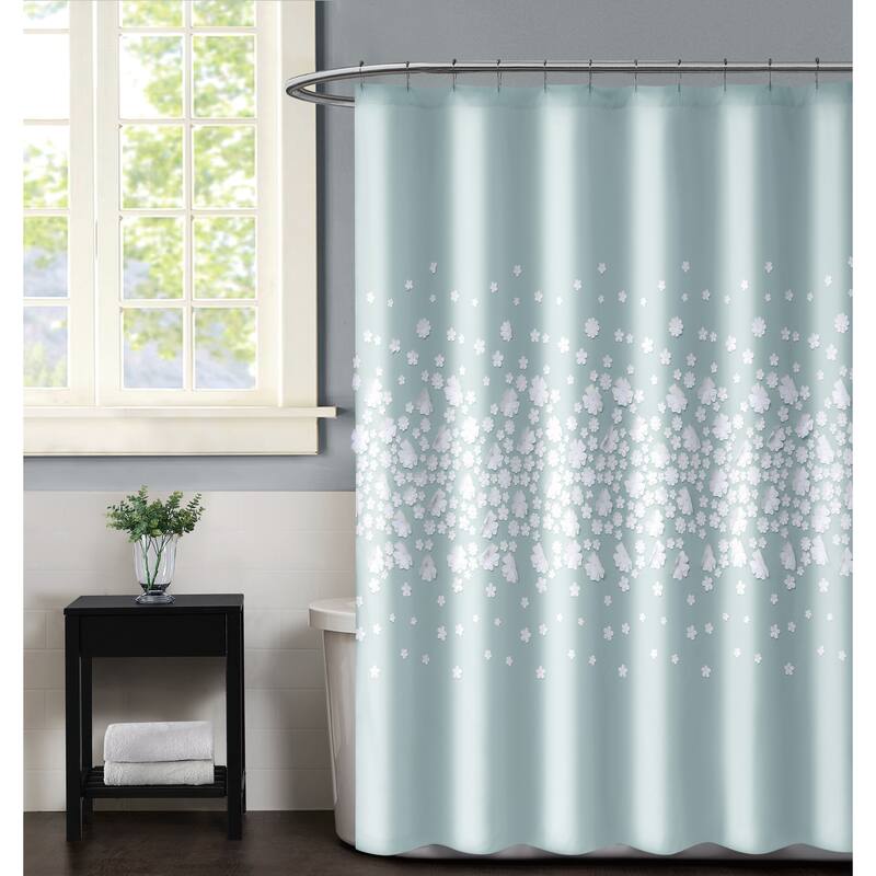 Christian Siriano NY® Confetti Flowers 72" x 72" Shower Curtain