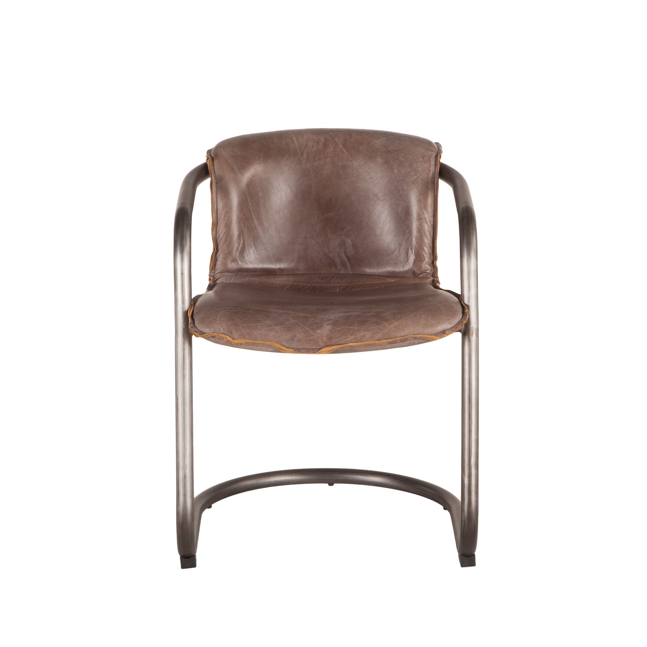 Chiavari Set Of 2 Distressed Jet Brown Leather Dining Chairs Chiavari Set Of 2 Distressed Jet