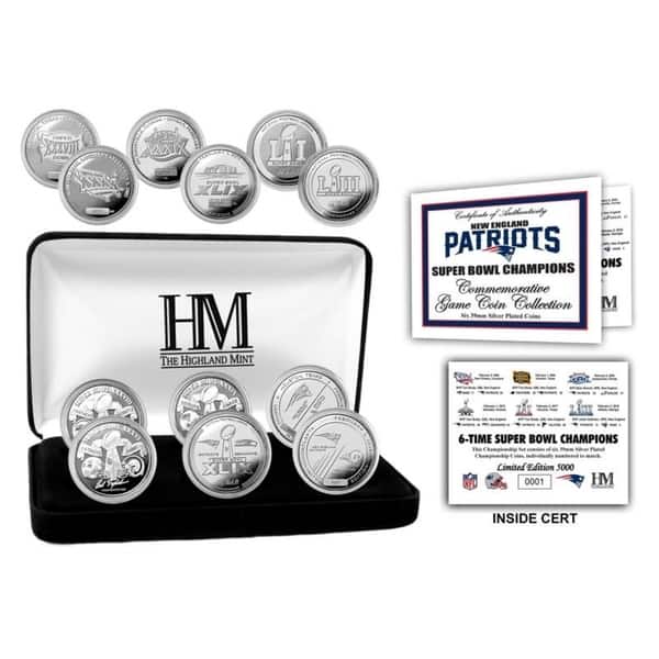 Highland Mint New England Patriots 6-Time Super Bowl Champions